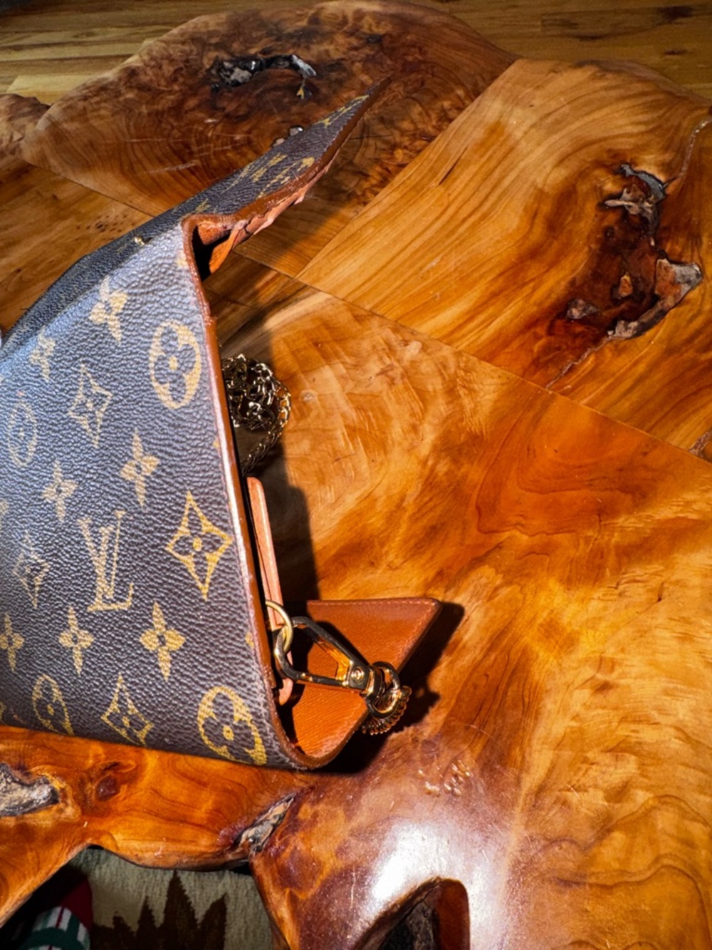 Louis Vuitton monogram vintage international trifled wallet,long brown converted - Picture 9 of 17